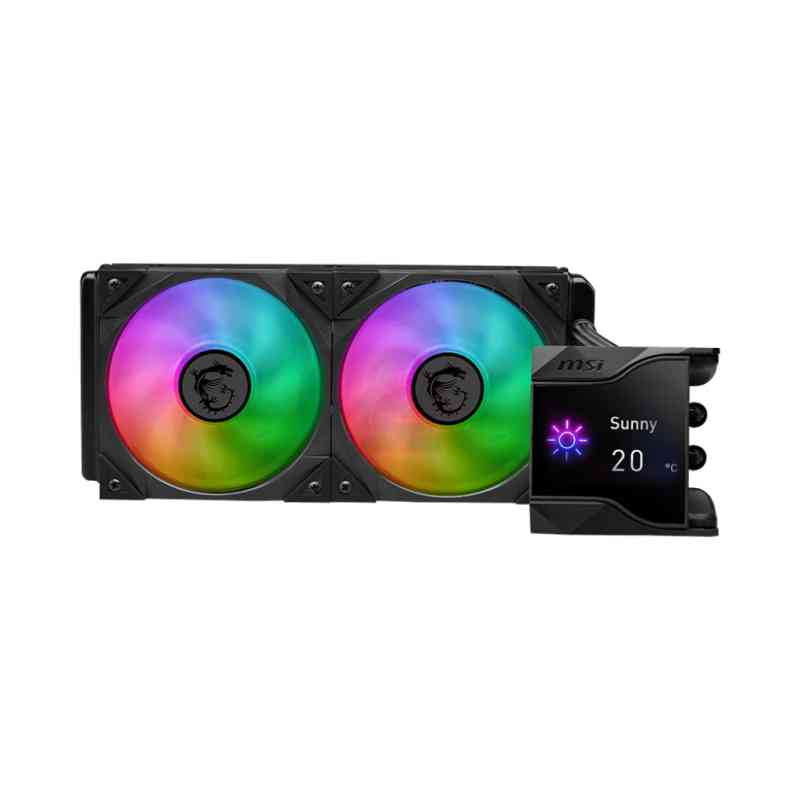 MSI MPG Coreliquid D240 Processore Kit di raffreddamento a liquido 12 cm Nero 1 pz
