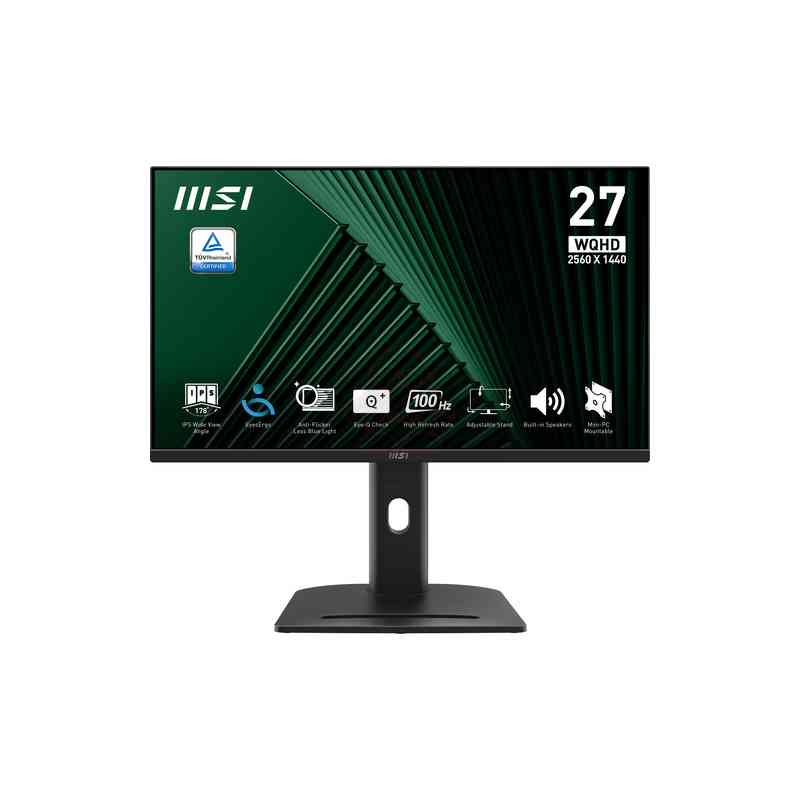 MSI Pro MP275QPG Monitor PC 68,6 cm (27") 2560 x 1440 Pixel Wide Quad HD LCD Nero