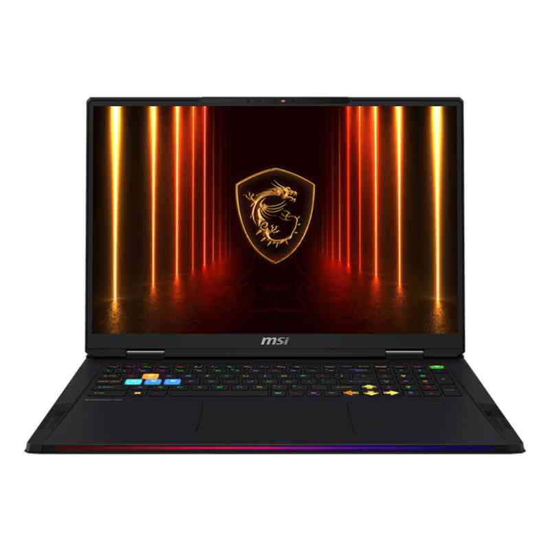 MSI Raider 18 HX AI A2XWJG-066IT Intel Core Ultra 9 285HX Computer portatile 45,7 cm (18") UHD+ 64 GB DDR5-SDRAM 4 TB SSD NVIDIA GeForce RTX 5090 Wi-Fi 7 (802.11be) Windows 11 Pro Nero