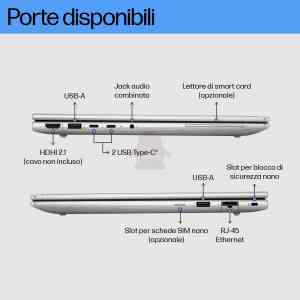 HP EliteBook 660 16 inch G11 Notebook PC Computer portatile 512 GB SSD Wi-Fi 6E (802.11ax) Windows 11 Pro
