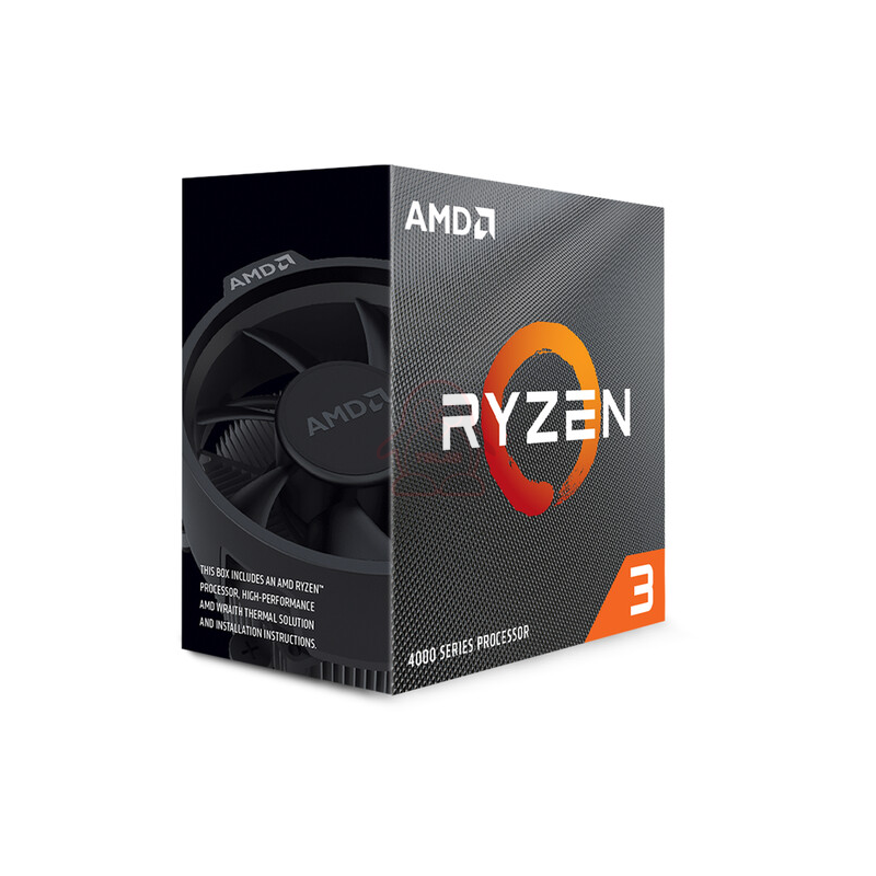 AMD CPU RYZEN 3, 4100, AM4, 4.00GHz 4 CORE, CACHE 6MB, 65W WRAITH STEALTH COOLER