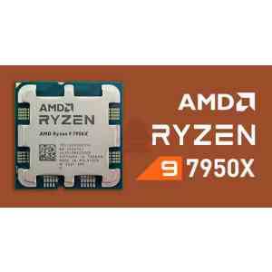 AMD CPU RYZEN 9, 7950X, AM5, 4.50GHz 16 CORE, CACHE 64MB, 170W, WOF
