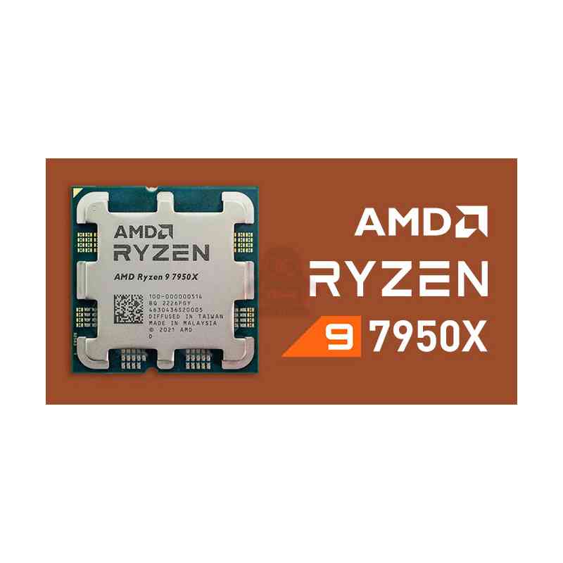 AMD CPU RYZEN 9, 7950X, AM5, 4.50GHz 16 CORE, CACHE 64MB, 170W, WOF