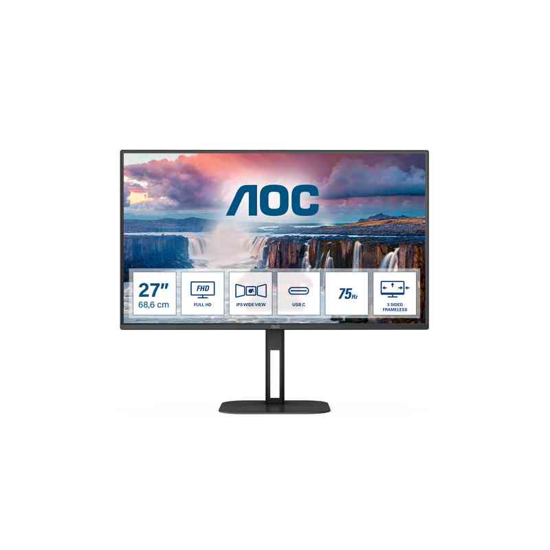 AOC V5 27V5CE/BK Monitor PC 68,6 cm (27") 1920 x 1080 Pixel Full HD LED Nero
