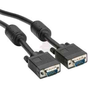 ROLINE CAVO DI RETE HQ VGA CABLE+ FERRITE, DDC, HD15, M/M, 6 M NERO