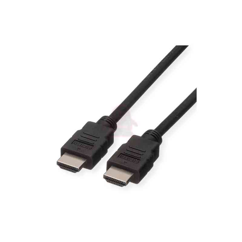 ROLINE GREEN CAVO  HDMI HIGH SPEED CABLE E ETHERNET, M M, BLACK, 1M