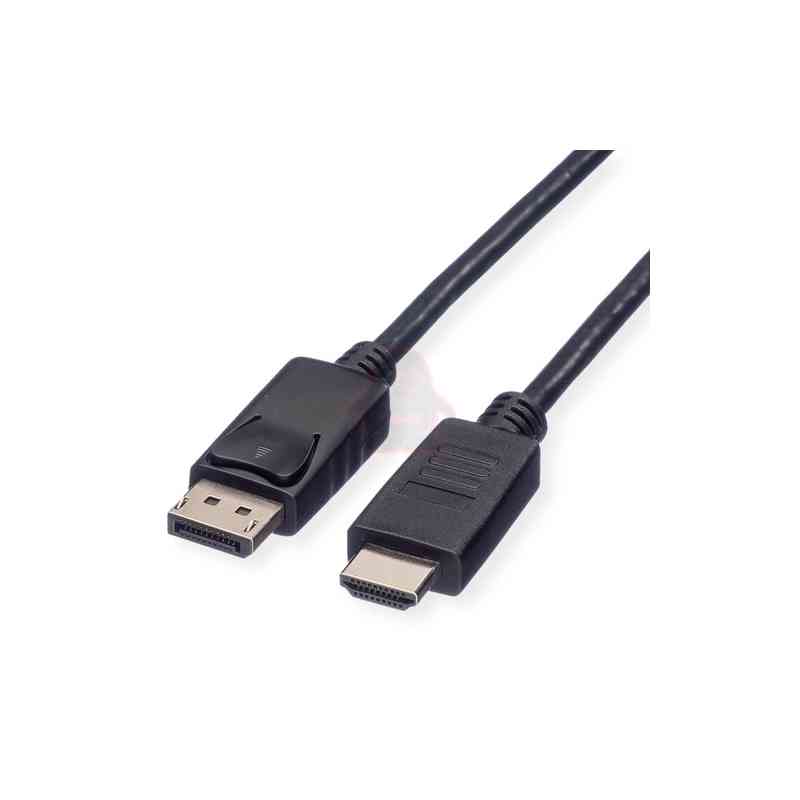 ROLINE GREEN CAVO DISPLAYPORT CABLE, DP - HDTV, M/M, BLACK, 1M