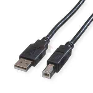 ROLINE GREEN CAVO USB2.0, A - B, M/M, BLACK, 1.8M