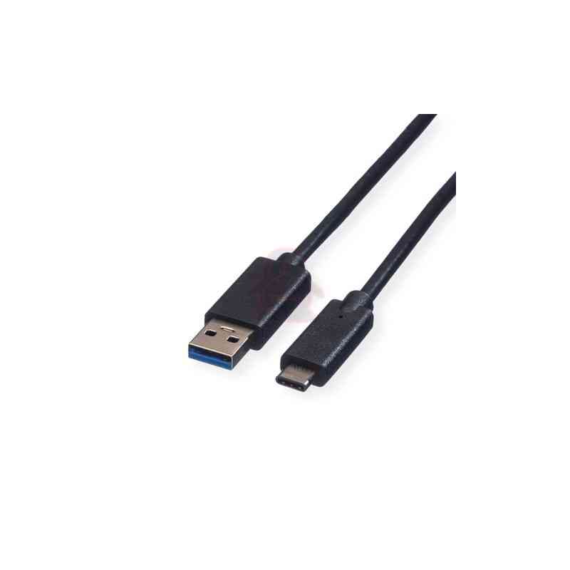 ROLINE GREEN CAVO USB3.2 GEN1, A - C, M/M, BLACK, 1M