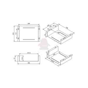 ROLINE ALLOGGIO SOTTOSCRIVANIA PER KVM/NUC/MINIPC/APPLE MAC MINI