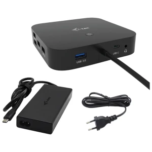 i-tec USB-C HDMI Dual DP Docking Station with Power Delivery 100 W + Universal Charger 100 W