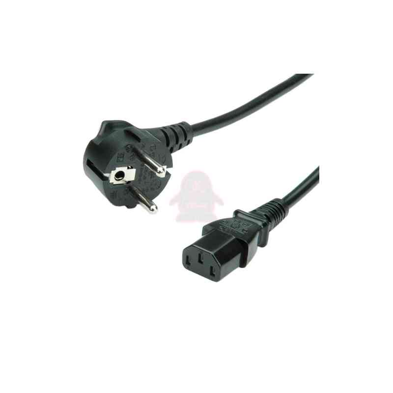 VALUE CAVO DI ALIMENTAZIONE, CONNETTORE DIRETTO IEC, NERO, 1.8M
