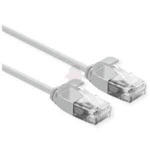 ROLINE CAVO DI RETE UTP DATA CENTER PATCHCORD CAT.6A/CLASSE EA, LSOH, SLIM, GRIGIO, 0.15M
