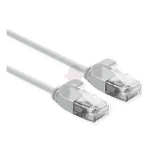 ROLINE CAVO DI RETE UTP DATA CENTER PATCHCORD CAT.6A/CLASSE EA, LSOH, SLIM, GRIGIO, 0.5M