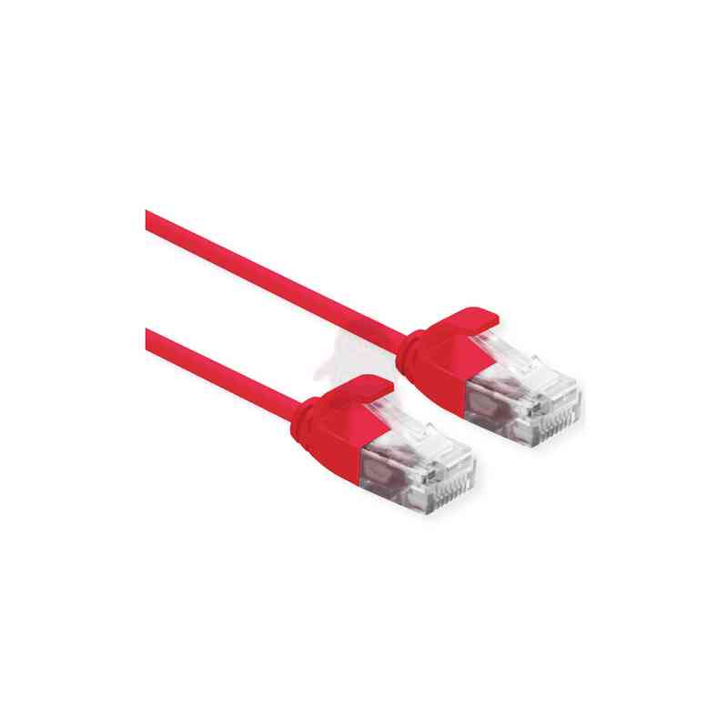 ROLINE CAVO DI RETE UTP DATA CENTER PATCH CORD CAT.6A (CLASSE EA) LSOH SLIM 3 M ROSSO