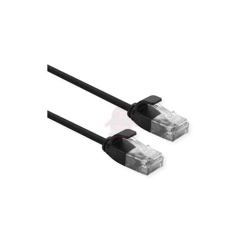 ROLINE CAVO DI RETE UTP DATA CENTER PATCH CORD CAT.6A (CLASS EA) LSOH SLIM 3 M NERO