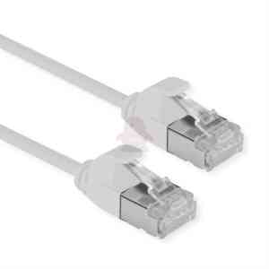 ROLINE GREEN CAVO DI RETE U/FTP DATACENTER PATCHCORD CAT.6A/CLASS EA, LSOH/TPE, SLIM, GRIGIO, 0.5M