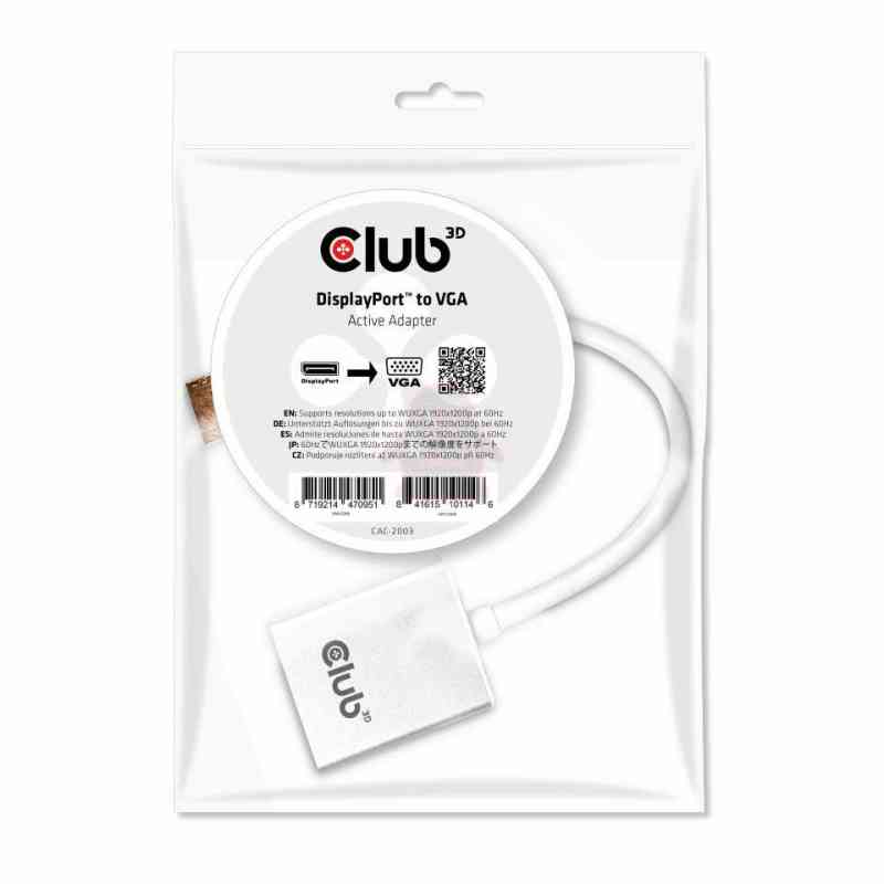 CLUB3D Displayport to VGA Active Adapter
