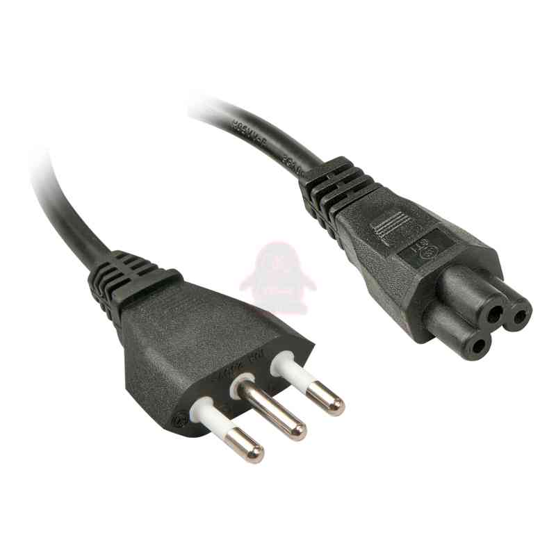 Lindy 2m, CEI23-16-VII - IEC 320 C5 Nero Accoppiatore C5