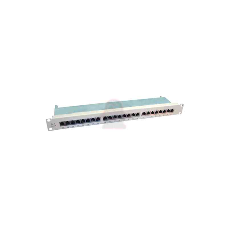 VALUE 19" PATCHPANEL, CAT.6/CLASS E, 24 PORTE, STP, GRIGIO