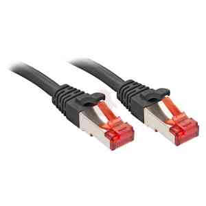 Lindy RJ-45 Cat6 S/FTP 0.5 m cavo di rete Nero 0,5 m S/FTP (S-STP)