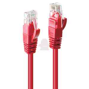 Lindy 48031 cavo di rete Rosso 0,5 m Cat6 U/UTP (UTP)