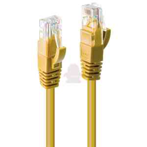 Lindy 48061 cavo di rete Giallo 0,5 m Cat6 U/UTP (UTP)