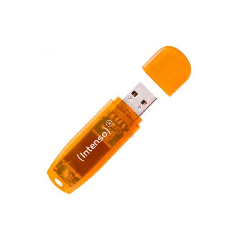 INTENSO PEN DISK RAINBOW LINE 64GB ORANGE USB 2.0