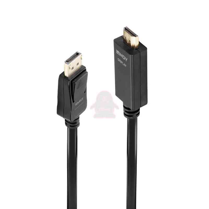 Lindy 36921 cavo e adattatore video 1 m DisplayPort HDMI tipo A (Standard) Nero