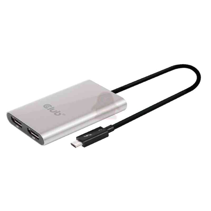 CLUB3D Thunderbolt™ 3 to Displayport™ 1.2 Dual Monitor 4K 60Hz