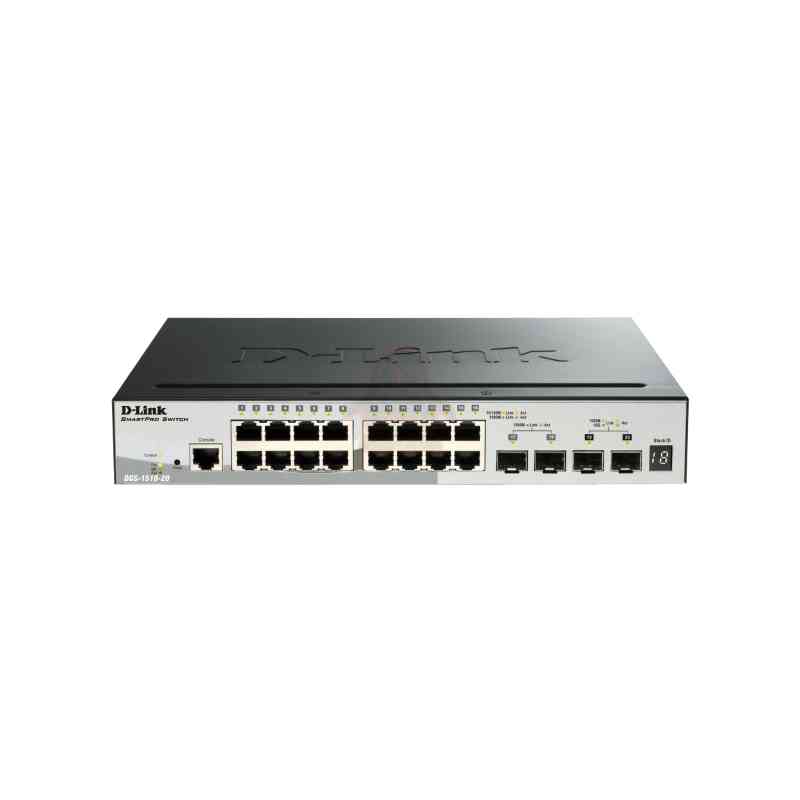 D-Link DGS-1510 Gestito L3 Gigabit Ethernet (10/100/1000) Supporto Power over Ethernet (PoE) Nero