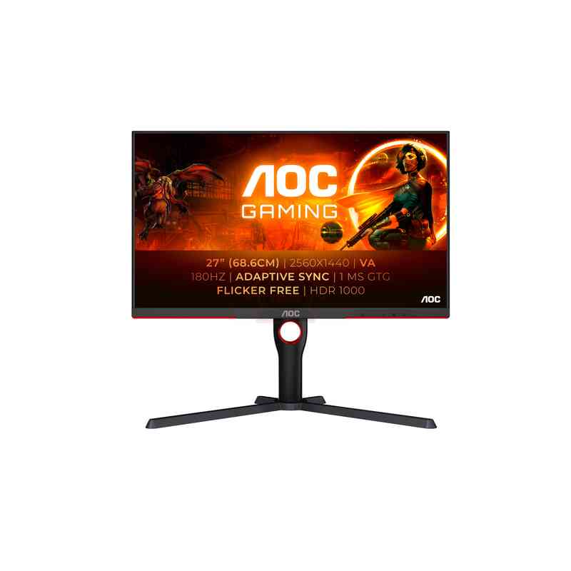 AOC G3 Q27G3XMN/BK Monitor PC 68,6 cm (27") 2560 x 1440 Pixel 2K Ultra HD LED Nero