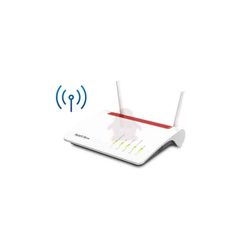 FRITZ!Box 6890 LTE INT router wireless Gigabit Ethernet Dual-band (2.4 GHz/5 GHz) 4G Rosso, Bianco