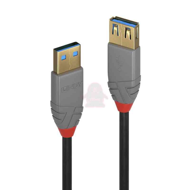Lindy Prolunga USB 3.2 Tipo A, Anthra Line, 1m