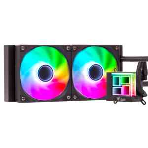 itek HYDRO CUBE 240B Processore Kit di raffreddamento a liquido 12 cm Nero 1 pz