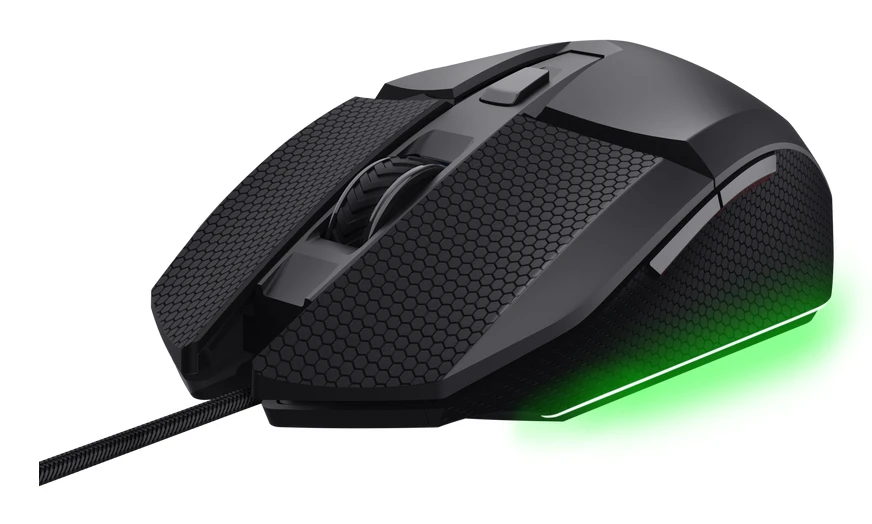 Trust GXT121 FELOX+ mouse Gaming Mano destra USB tipo A Ottico 10000 DPI