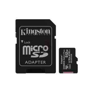 Kingston Technology Canvas Select Scheda micSDXC Plus 100R A1 C10 da 512GB + adattatore