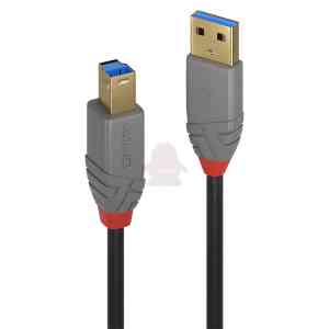 Lindy 36744 cavo USB USB 3.2 Gen 1 (3.1 Gen 1) 5 m USB A USB B Nero