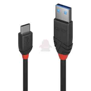 Lindy 36915 cavo USB USB 3.2 Gen 1 (3.1 Gen 1) 0,5 m USB A USB C Nero