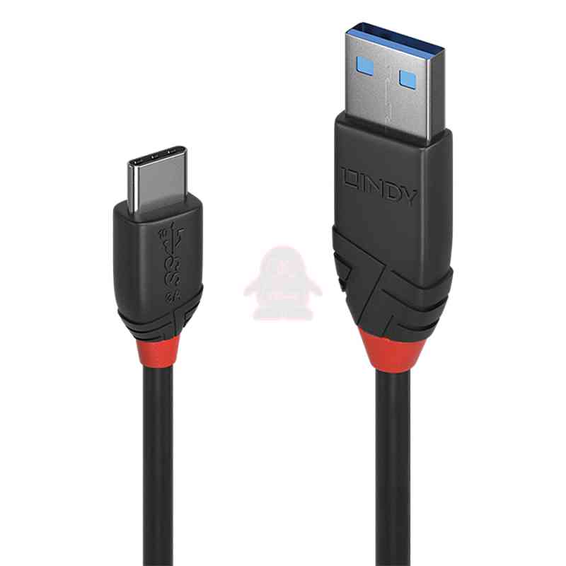Lindy 36915 cavo USB USB 3.2 Gen 1 (3.1 Gen 1) 0,5 m USB A USB C Nero