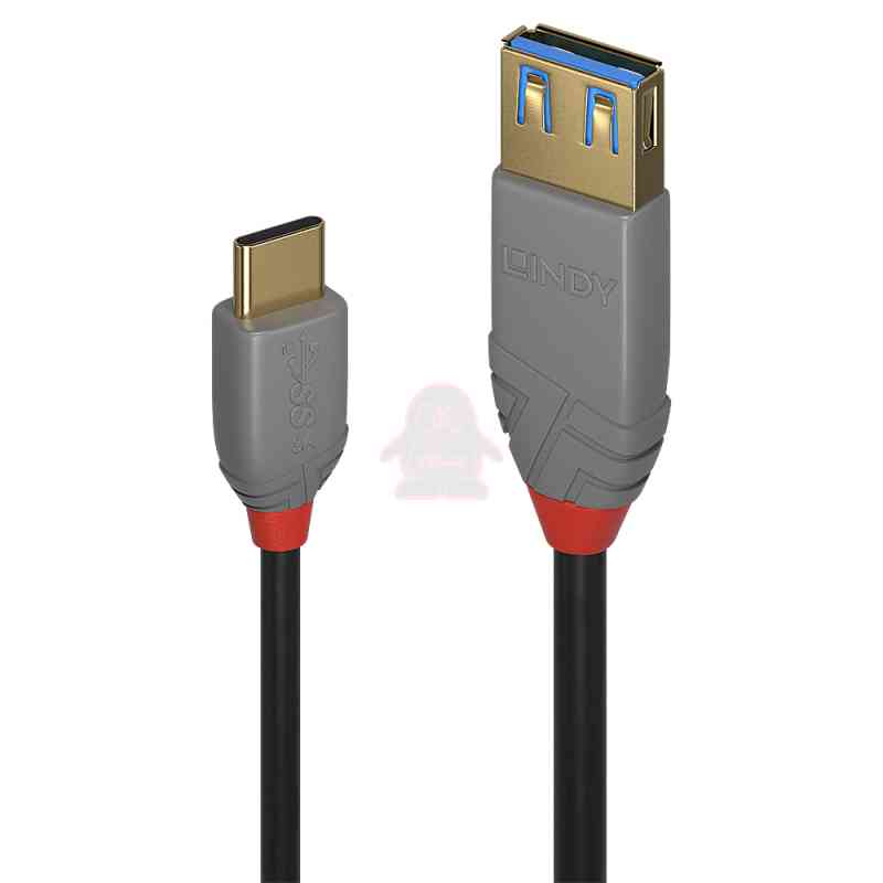 Lindy 36895 cavo USB USB 3.2 Gen 2 (3.1 Gen 2) 0,15 m USB C USB A Nero