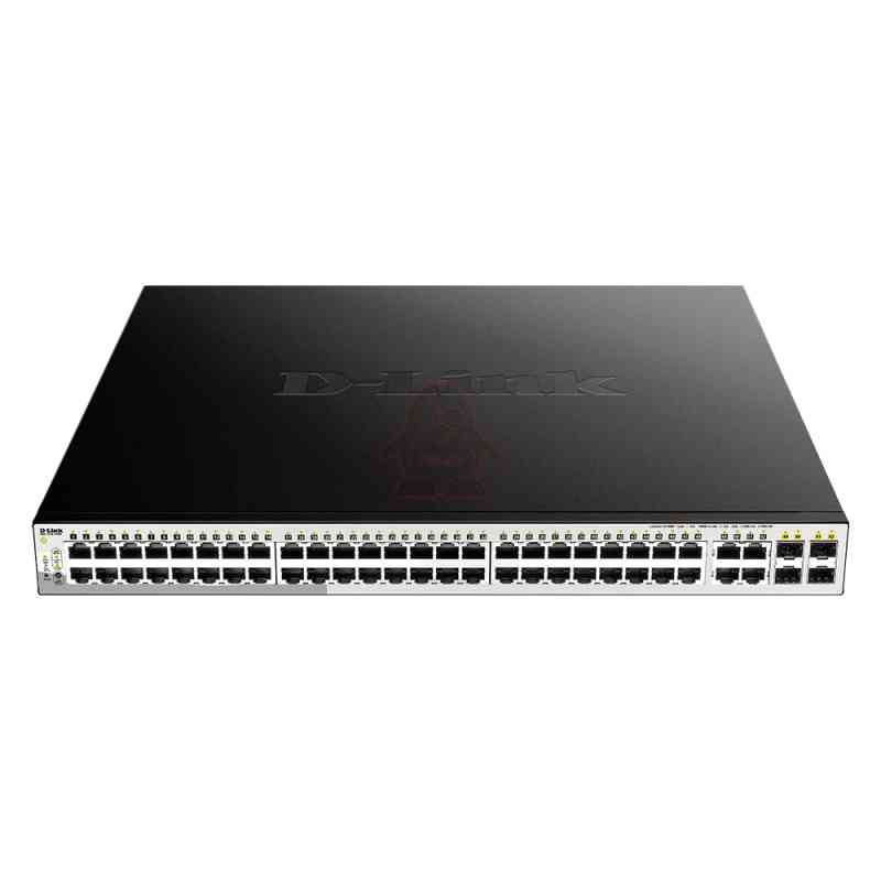 D-Link DGS-1210-52MP switch di rete Gestito L2 Gigabit Ethernet (10/100/1000) 1U Nero