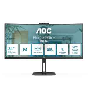 AOC V5 CU34V5CW LED display 86,4 cm (34") 3440 x 1440 Pixel Wide Quad HD Nero