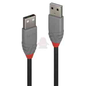 Lindy 36691 cavo USB USB 2.0 0,5 m USB A Nero, Grigio