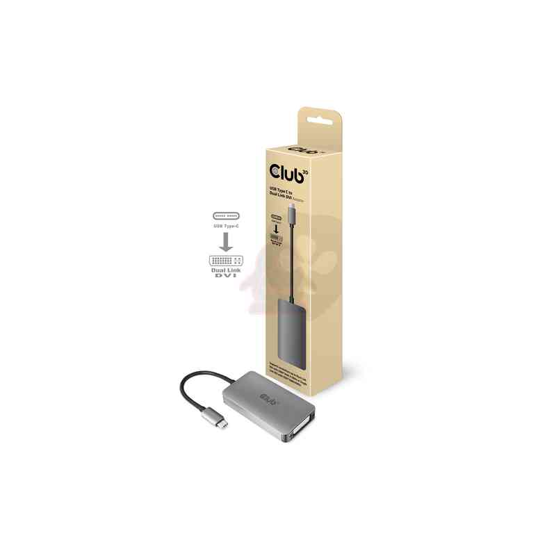 CLUB3D cac-1510 USB C DVI-D Dual link Grigio