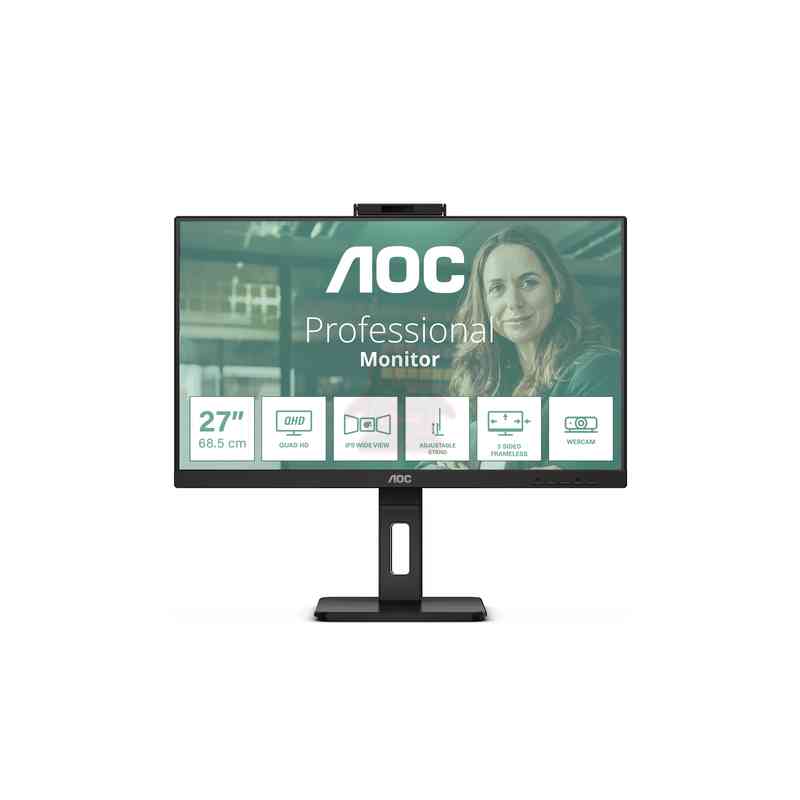 AOC Q27P3QW Monitor PC 68,6 cm (27") 2560 x 1440 Pixel Quad HD Nero