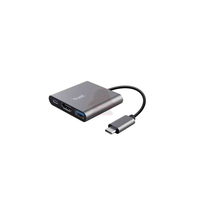 Trust Dalyx USB 3.2 Gen 1 (3.1 Gen 1) Type-C Alluminio, Nero