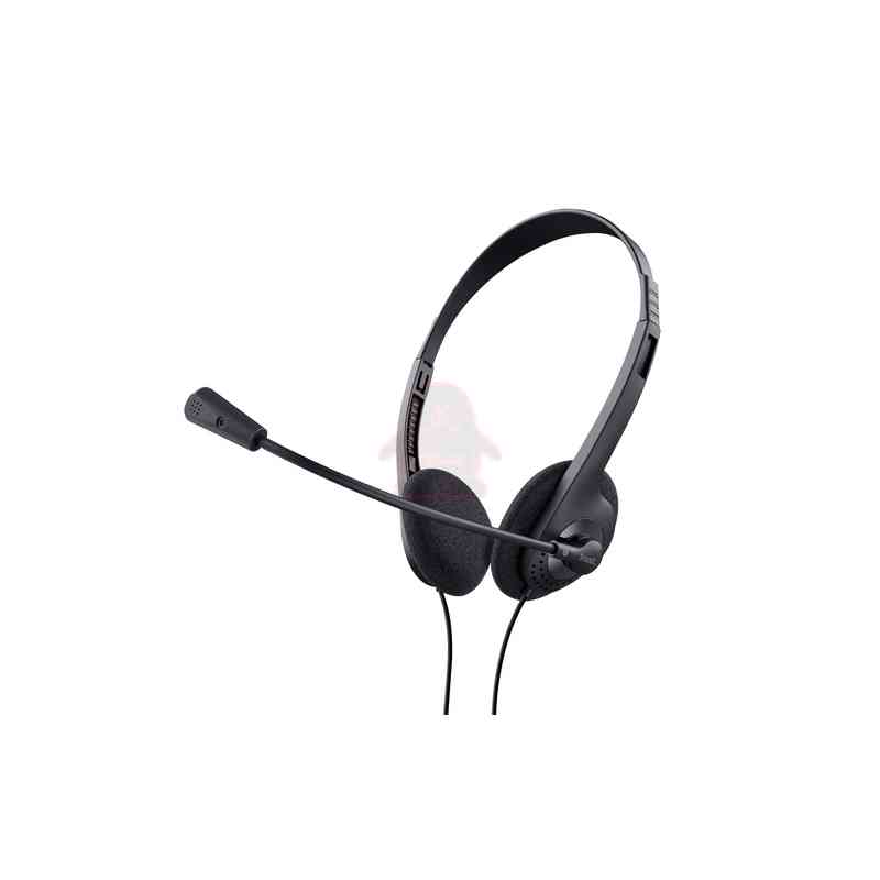 Trust 24659 cuffia e auricolare Cablato A Padiglione Musica e Chiamate Nero