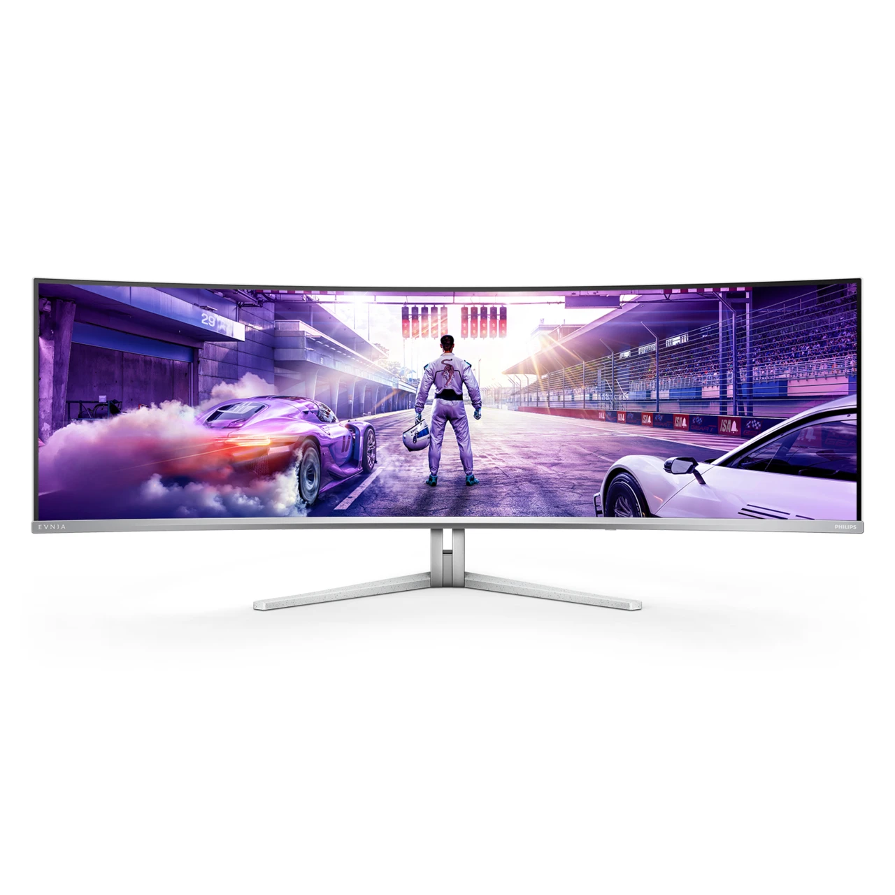 Philips Evnia 8000 49M2C8900/00 Monitor PC 124,2 cm (48.9") 5120 x 1440 Pixel Dual QHD QD-OLED Bianco