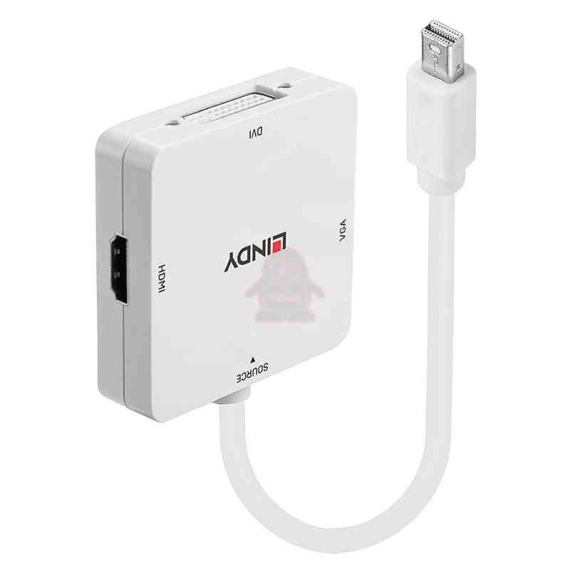 Lindy 41035 cavo e adattatore video 0,2 m Bianco
